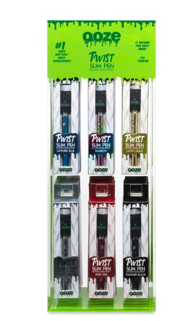OOZE SLIM TWIST VAPE PEN BATTERY 510 THREAD at Verts Neighborhood Dispensary