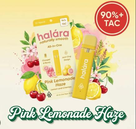 HALARA - Pink Lemonade Haze (H) - HIGH THC AIO 1G - Pink Lemonade Haze (H)