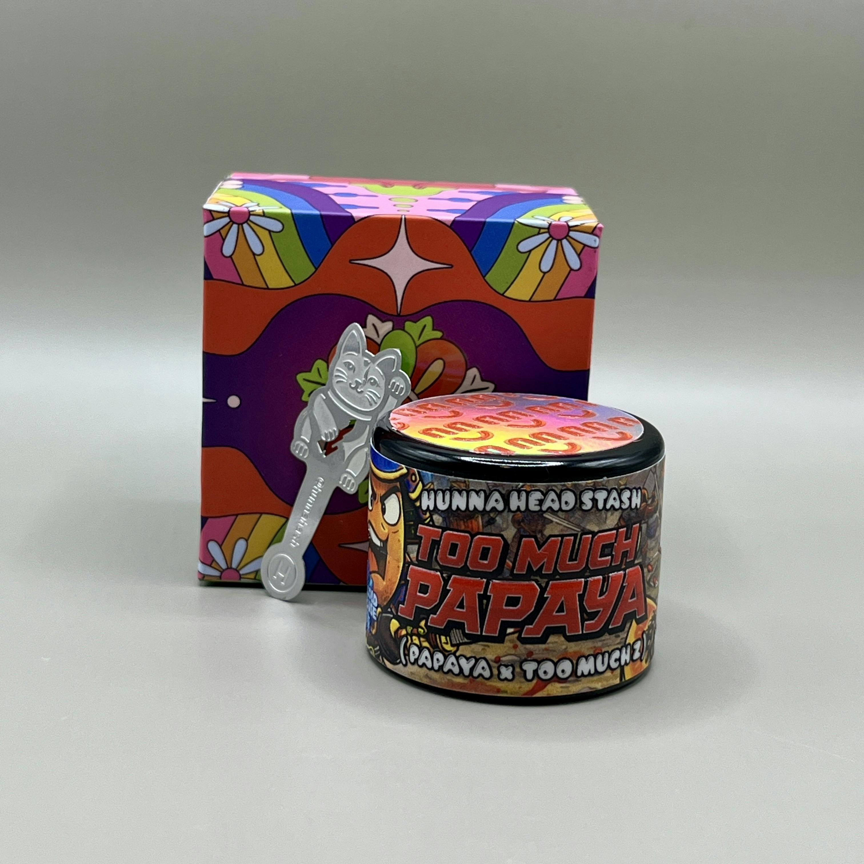Hunna Hash - Head Stash Single Source - Live Rosin 2g - Too Much Papaya