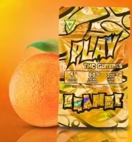 PLAY Orange Gummies at Higher Love Cannabis Dispensary Munising