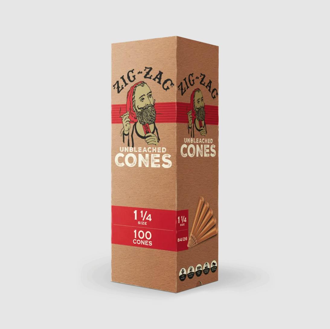 ZIG ZAG - PAPERS - CONES - 1 1/4 IN - 100PK