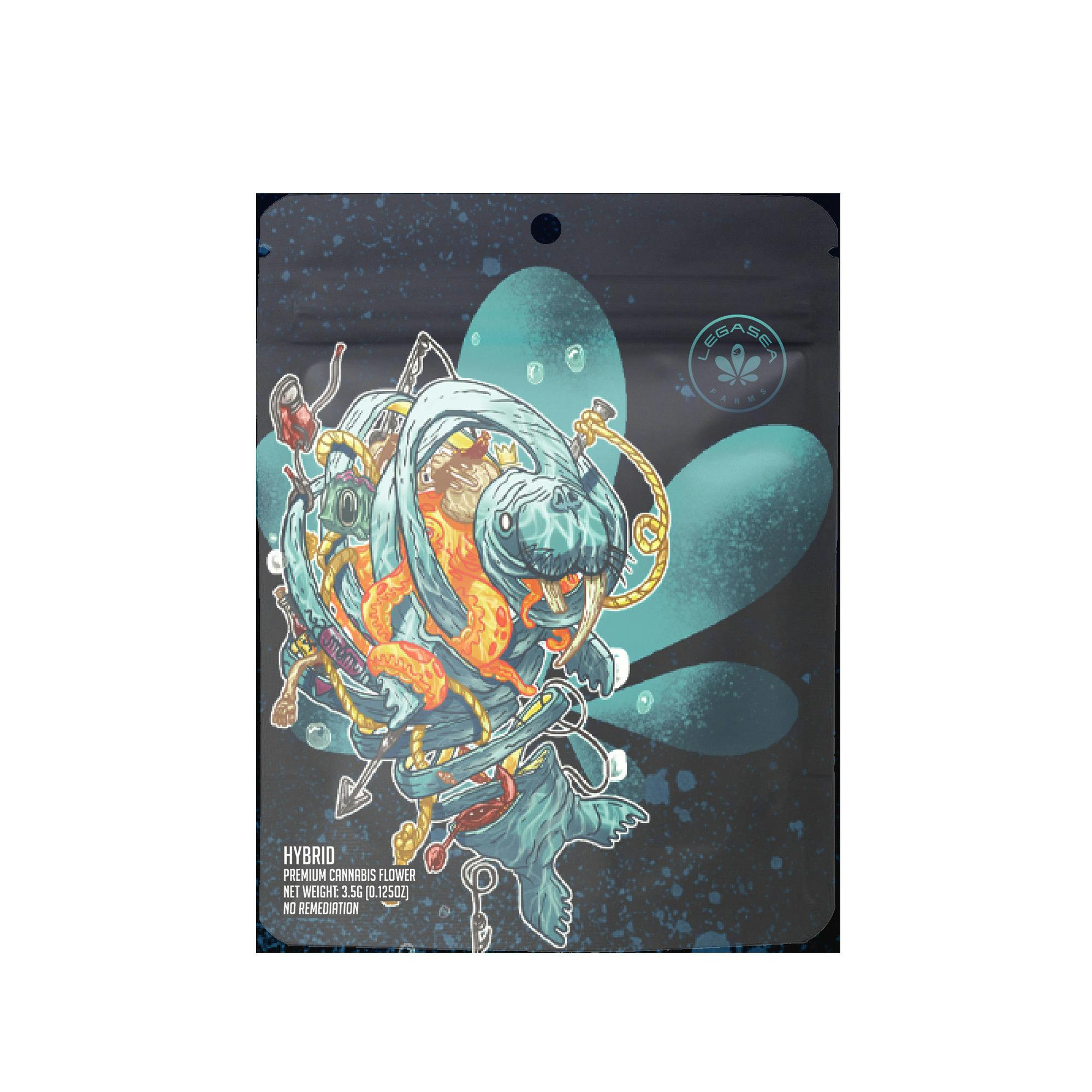 Legasea | 3.5g Prepackaged Flower | Cadillac Rainbow cannabis product
