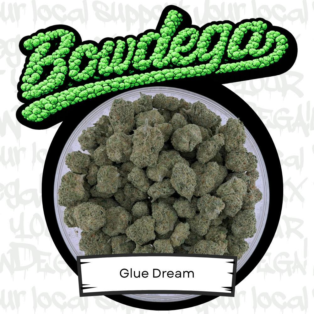Bowdega | 28g Prepacked Flower | Glue Dream cannabis product