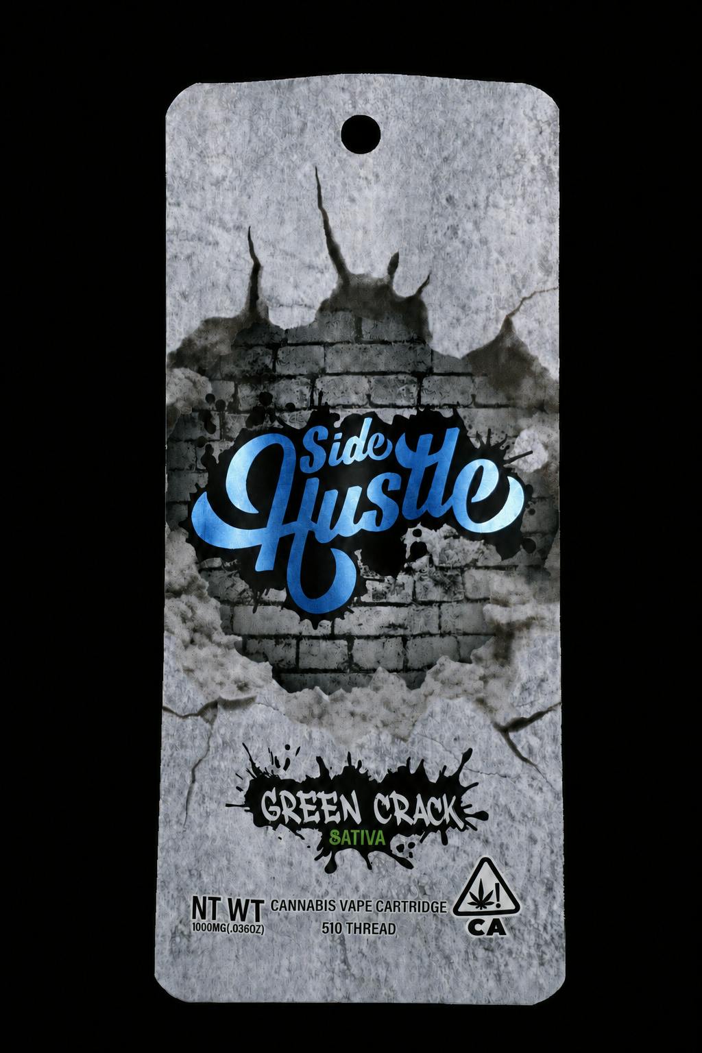 SIDE HUSTLE - THC VAPE - GREEN CRACK - 1G