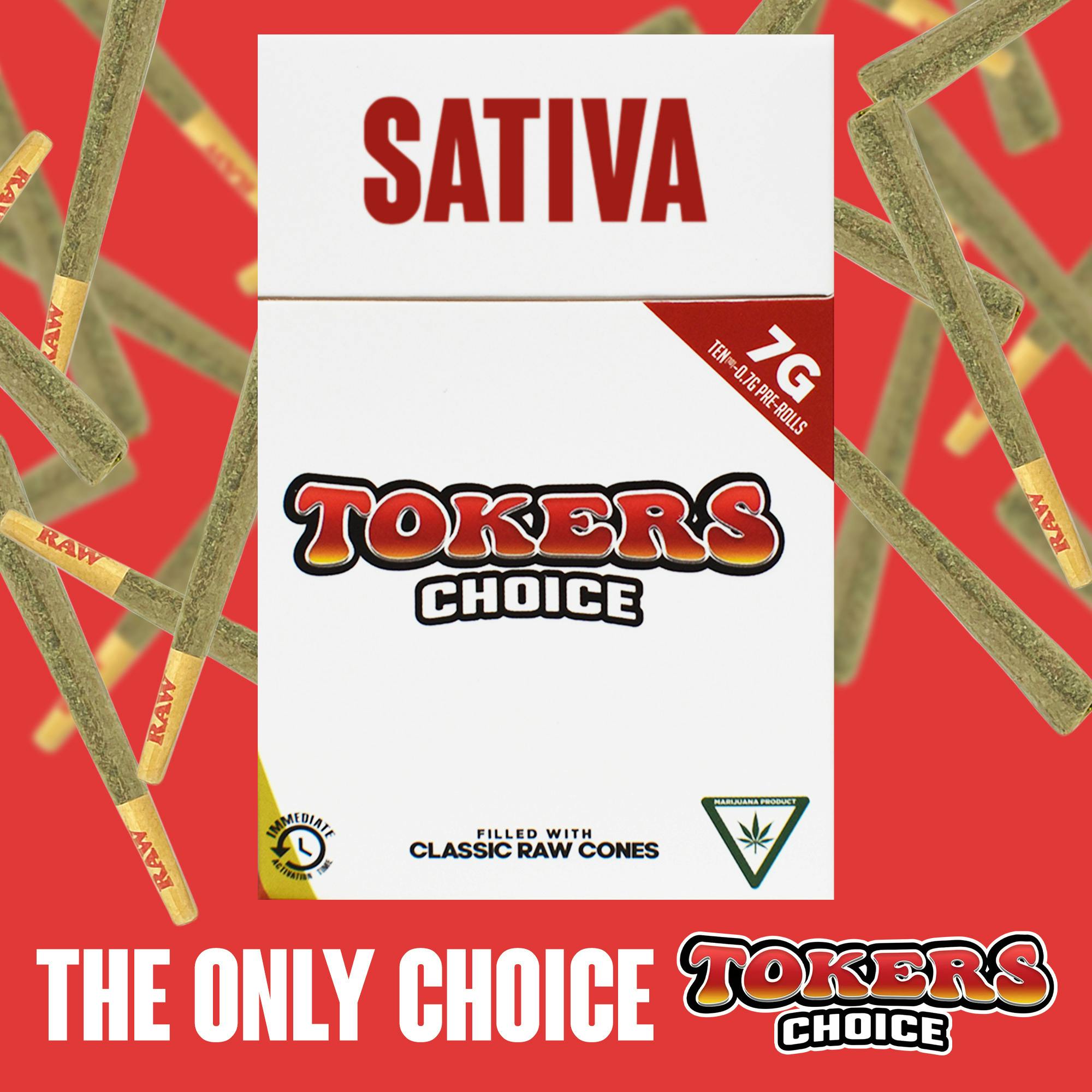 Toker's Choice | 0.7g x 10 Terp Infused Pre-Rolls | Cherry Pie