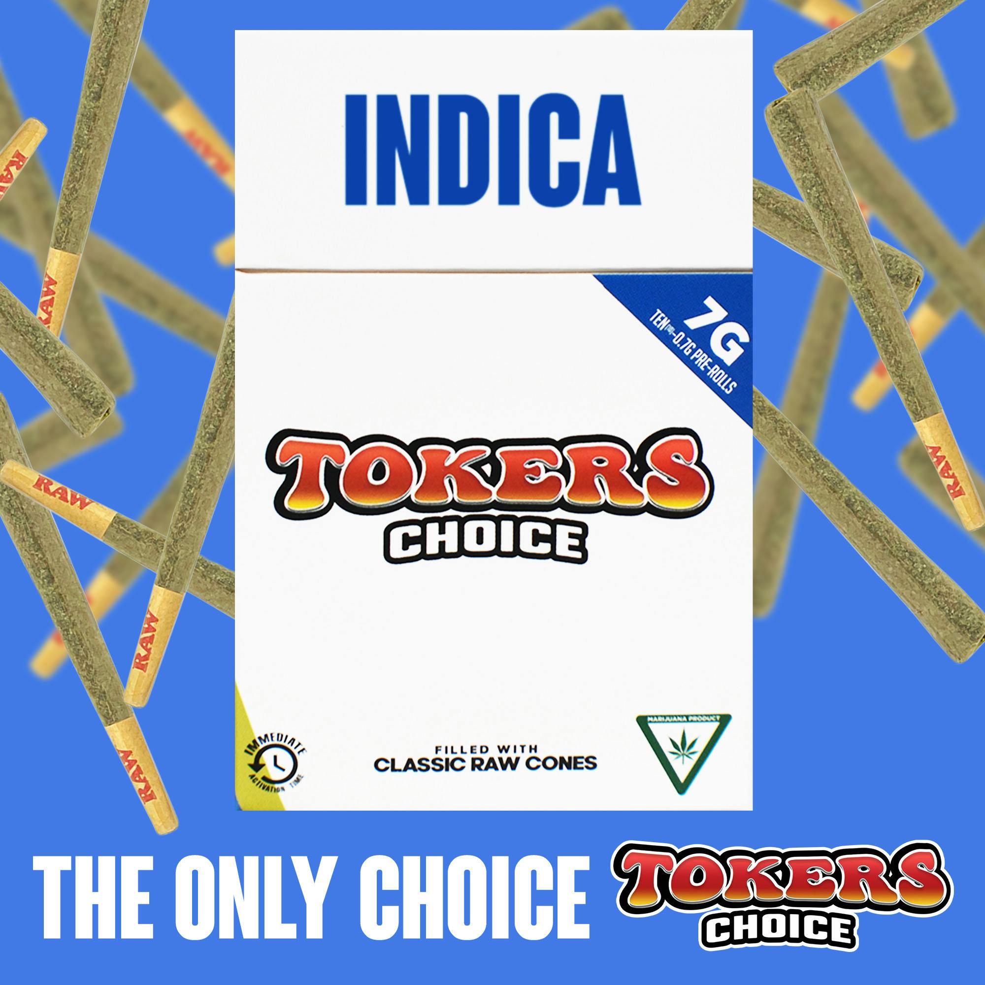 Toker's Choice | 0.7g x 10 Terp Infused Pre-Rolls | Lion's Blood