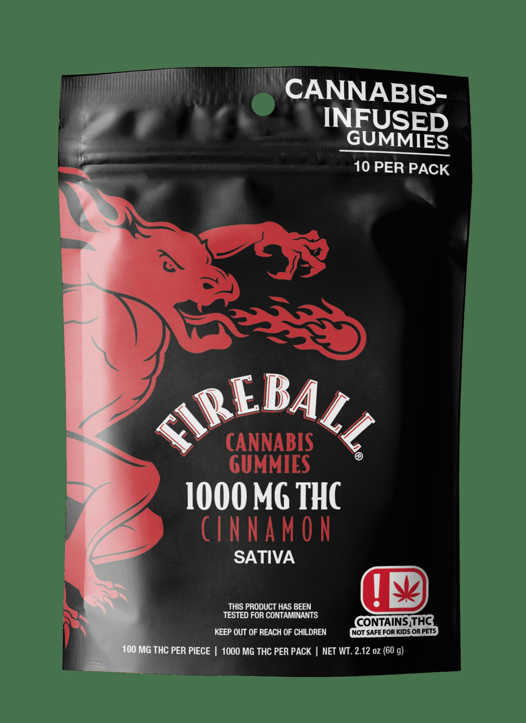 Fireball 1000mg Gummies - Fireball Cannabis