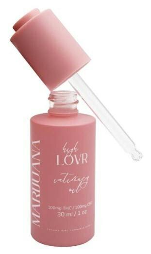 1:1 100mg Pink Intimacy Massage Oil - high LOVR