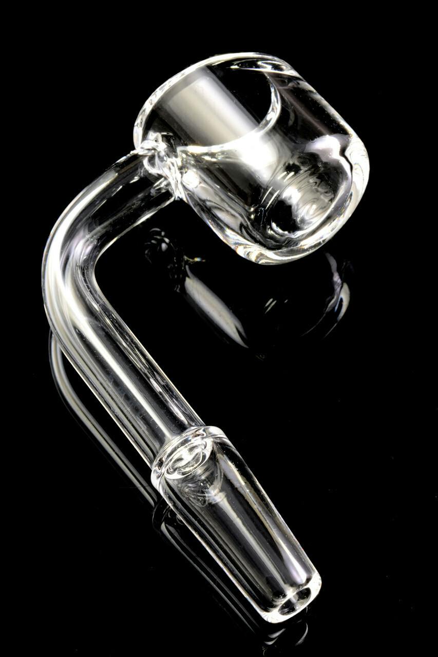 Glass - 10mm Male Domeless Quartz Banger (4mm thickness) - 571