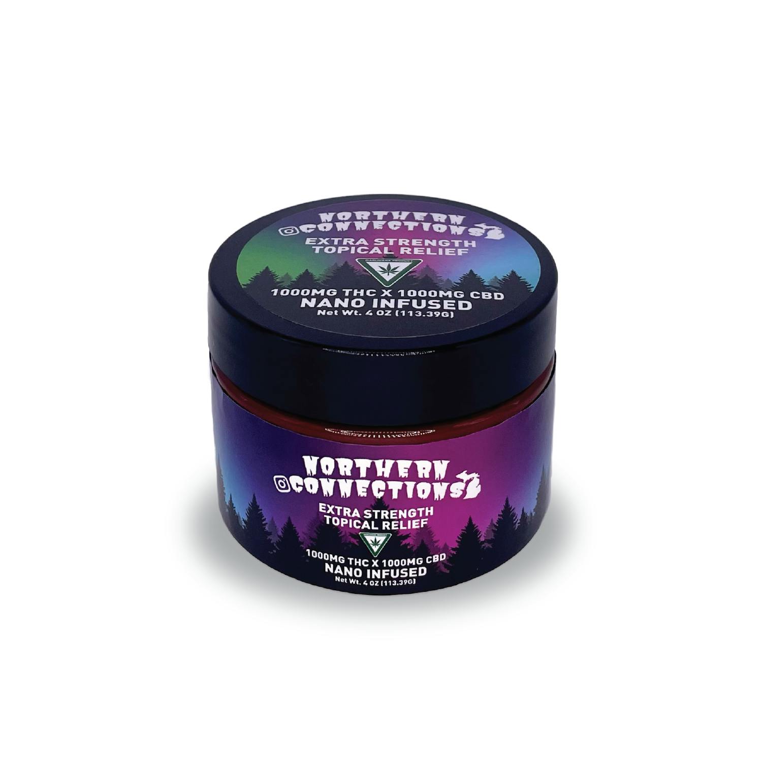 Topical - Northern Connections - Topical Relief Extra Strength - 1:1 (1000mg THC x 1000mg CBD)