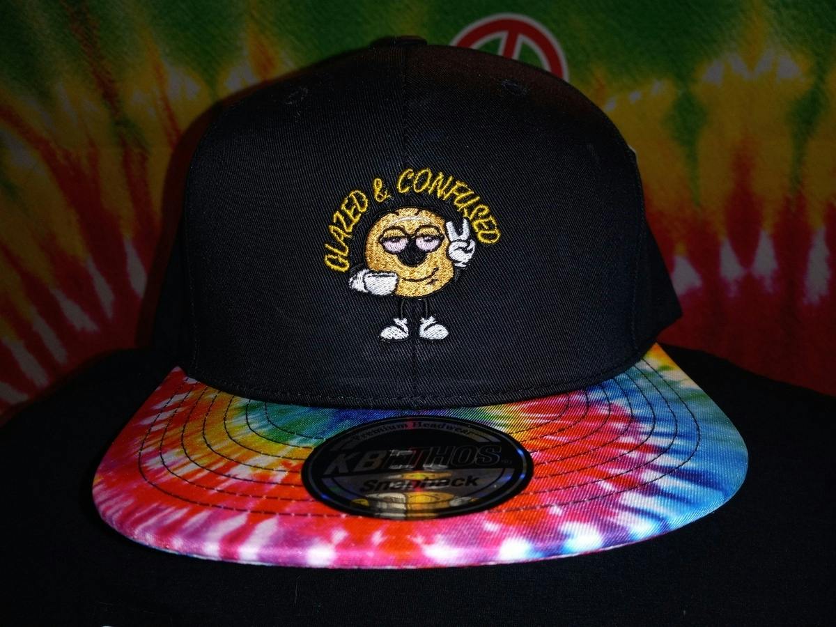 Glazed Gear - Headwear - Tie Dye Brim Black Logo Hat