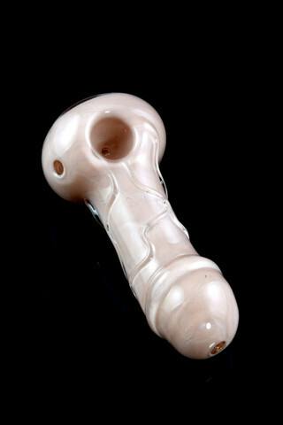 Glass Small Taupe Phallus P1681