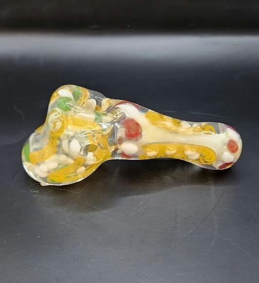 Glass - Medium 3 hole hammer pipe