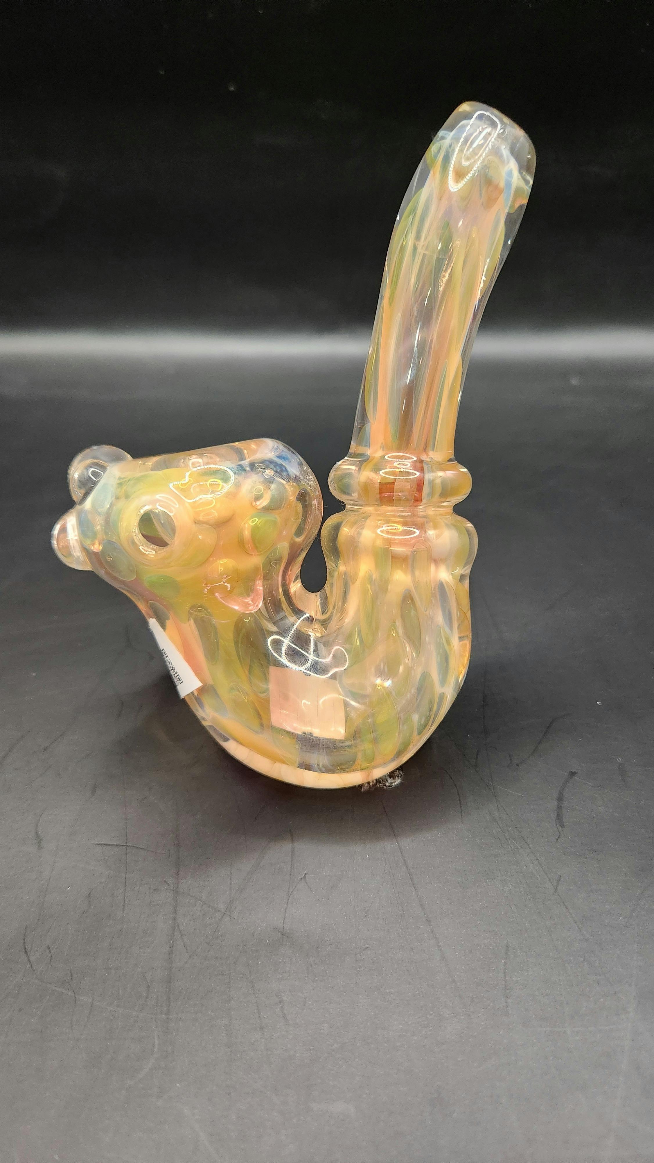 Glass - Cotton Candy Colored Sherlock pipe