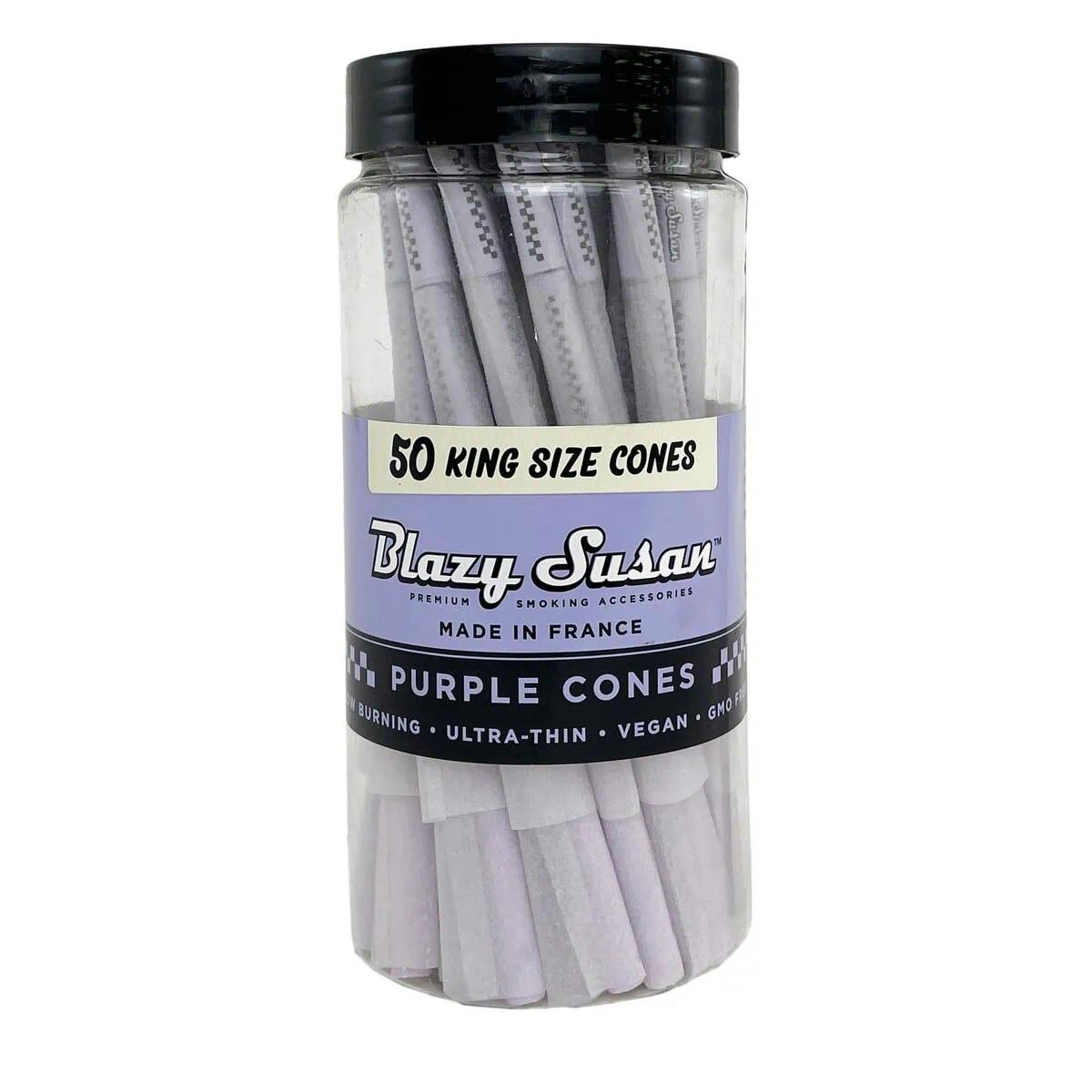 Rolling Paper - Blazy Susan - Purple King Size Cone - 50pk