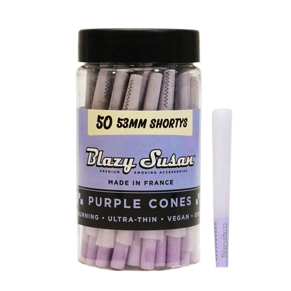 Rolling Paper - Blazy Susan - Purple 53mm Shortys - 50pk