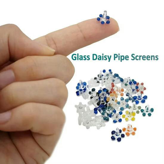 Smoking Accessories - Glass Screens (Daisies) - M0101