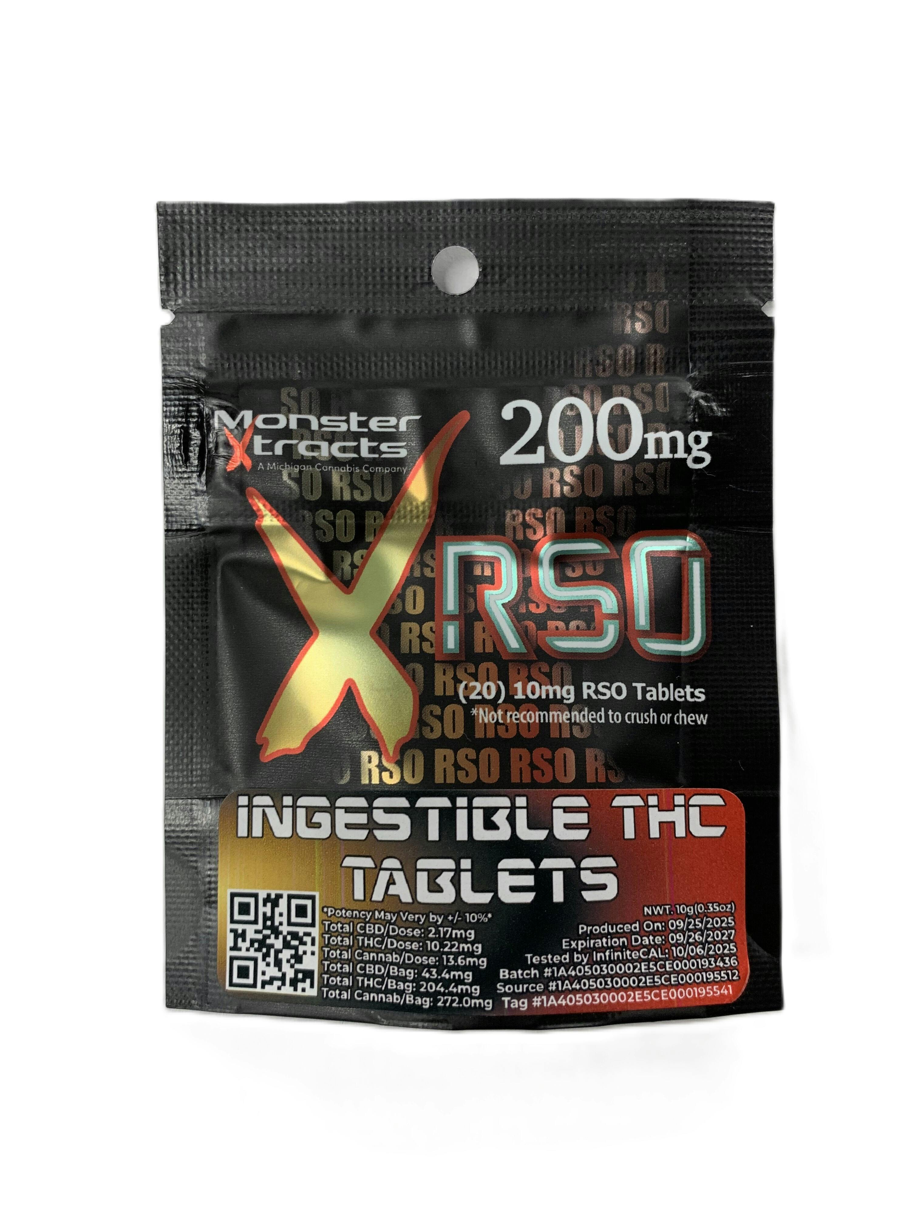 Edible - Monster - RSO Tablets - 200mg