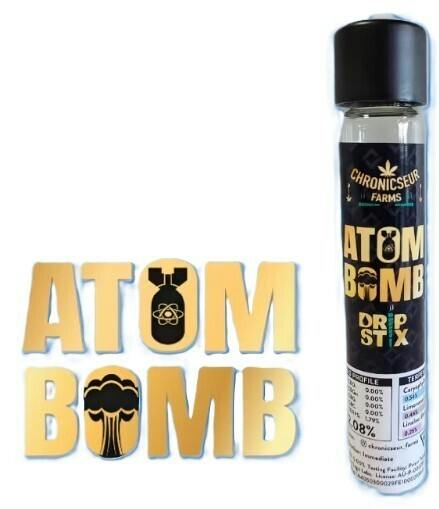 Infused Pre Roll - Atom Bomb - OMBanana Split - (Hybrid) - (Bubble Hash & Live Resin Infused) - 4...