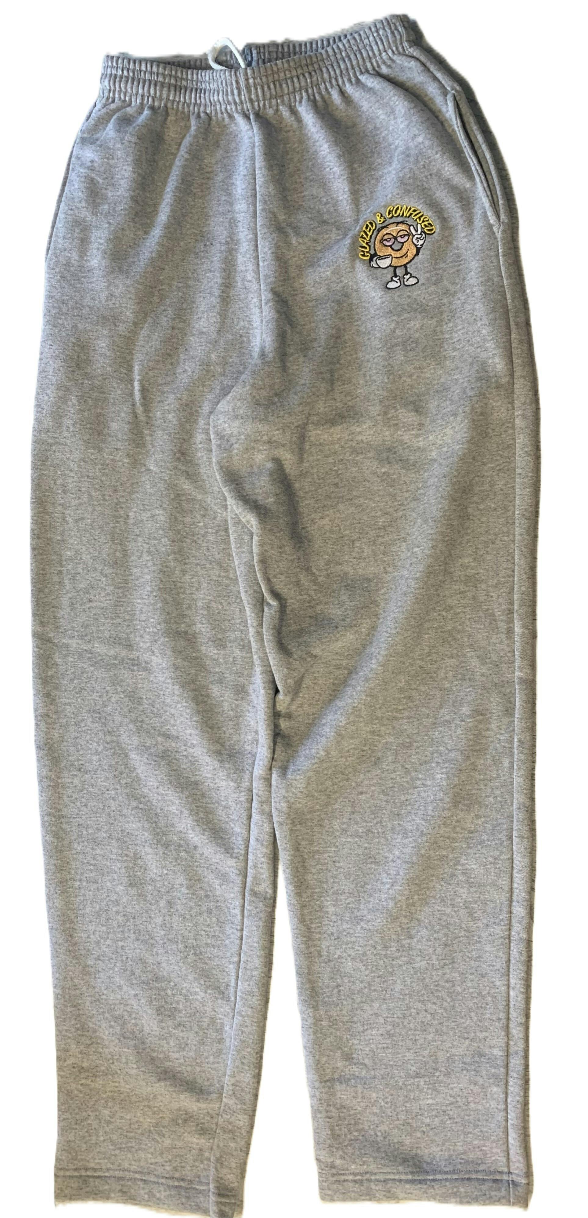 Glazed Gear - Sweatpants - Grey w/pockets and embroidered logo - 4XL