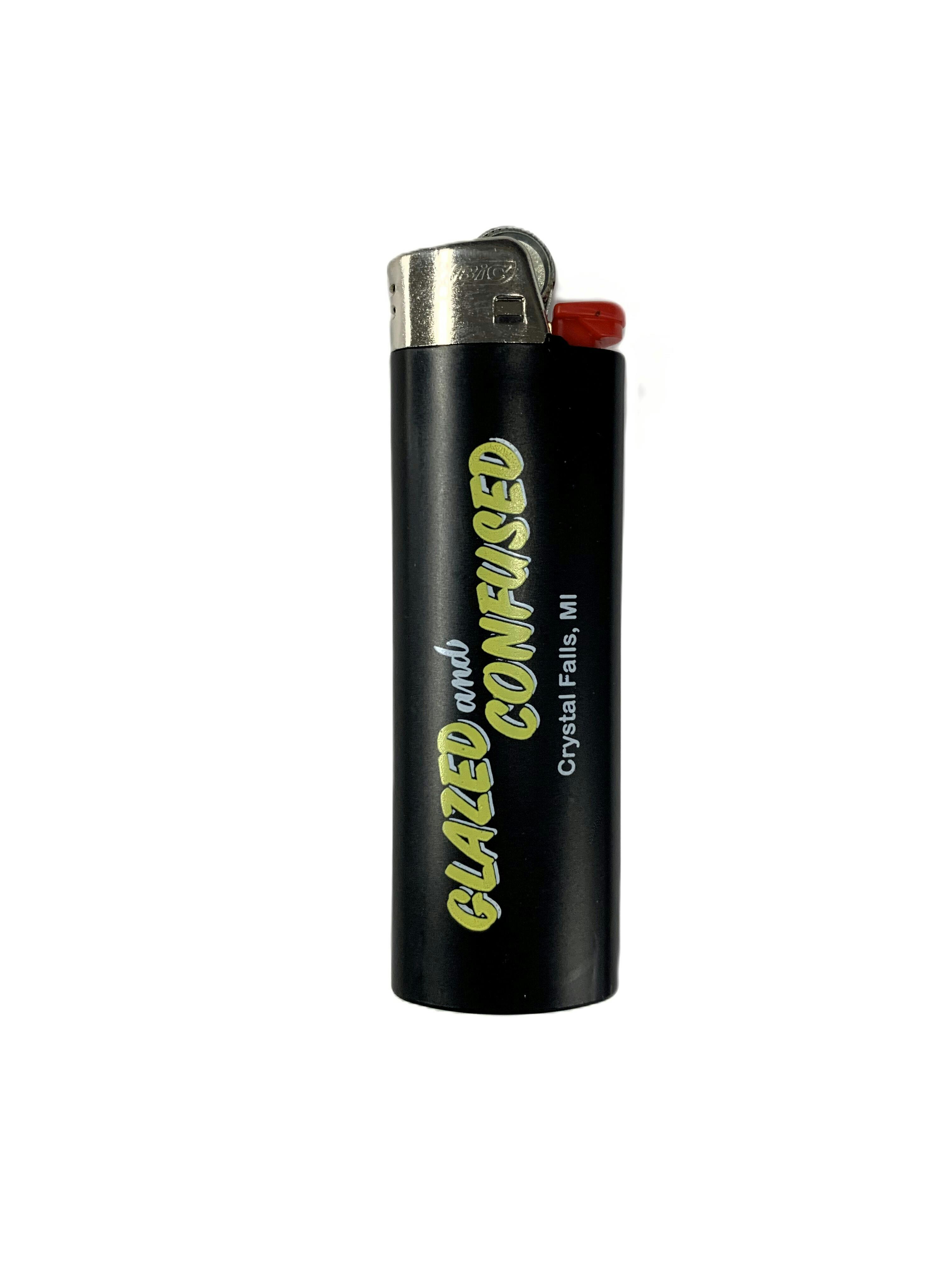 Lighters -Bic Black Matte Glazed and Confused