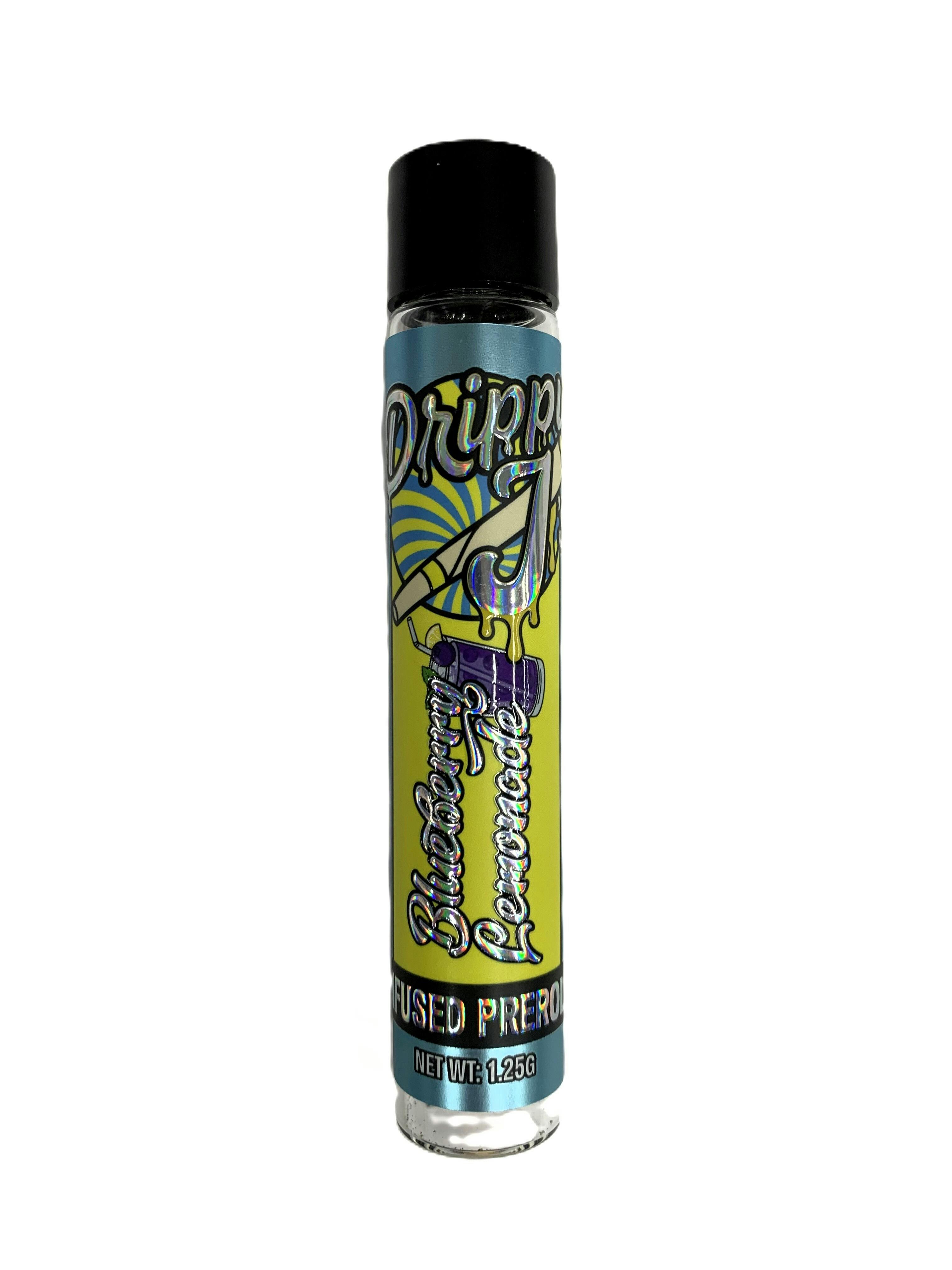 Infused Pre Roll - Drippy J's - Blueberry Lemonade - (Indica Hybrid) - (Live Resin Infused) - 40....
