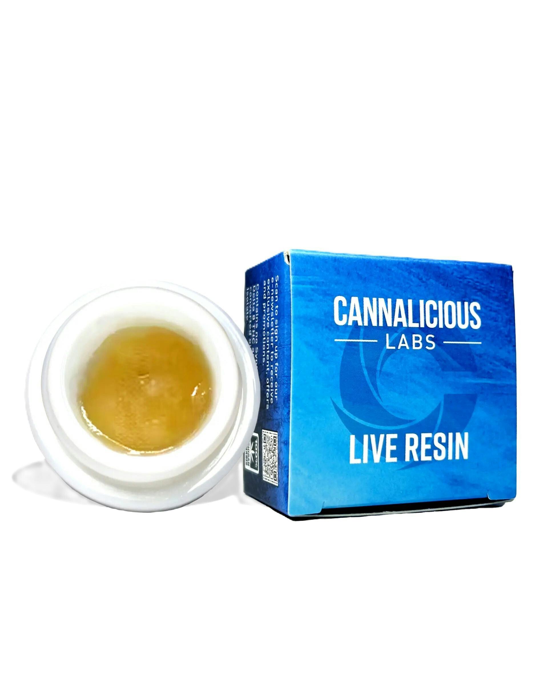 Concentrate - Cannalicious -Live Resin - Critical Kush - (Indica) - 66.08% THC - 2g