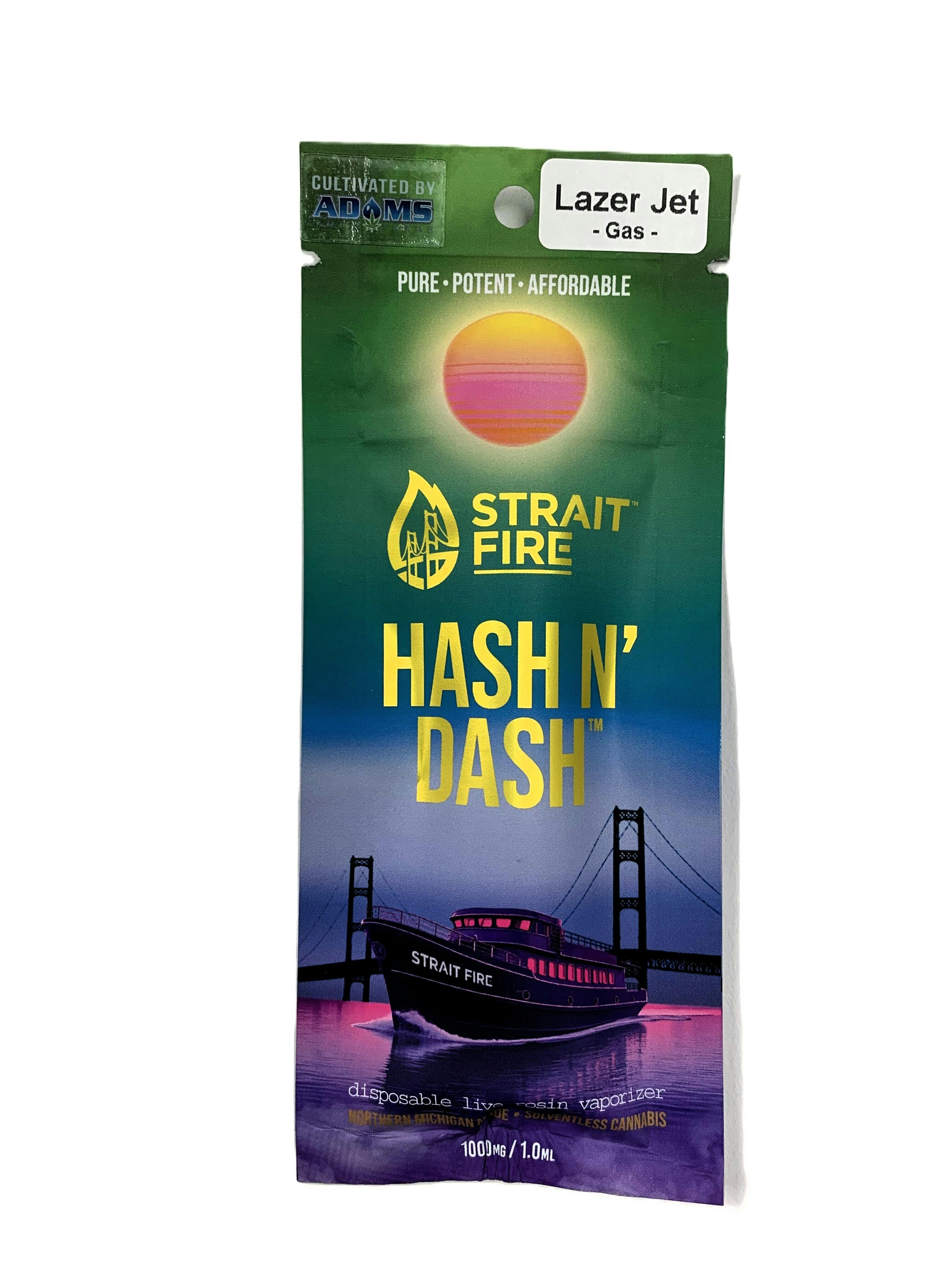 Disposable - Strait Fire - Select Spectrum Live Rosin - Lazer Jet - (Hybrid) - 76.32% THC - 1g