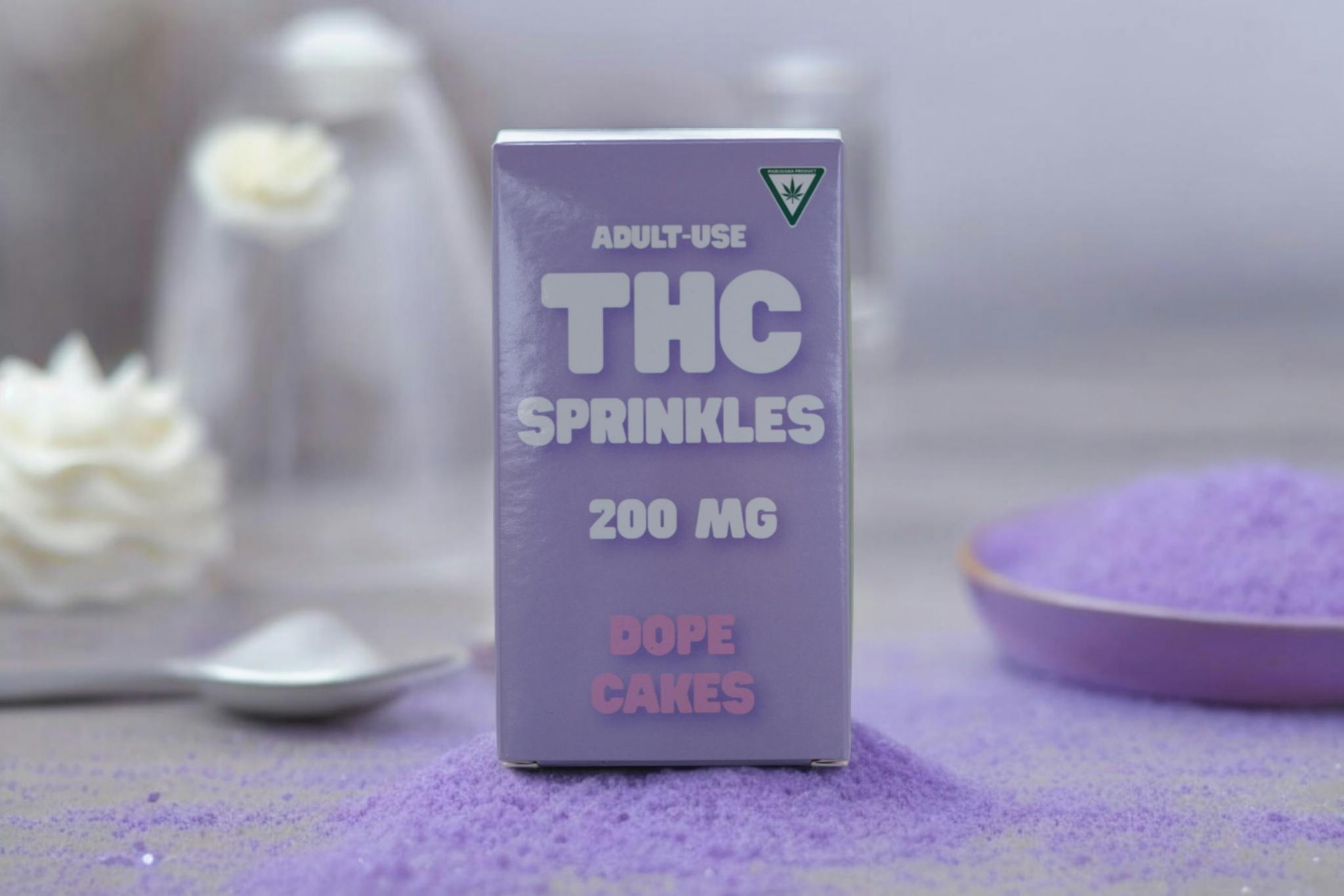Edible - Dope Cakes - Sprinkles - (200mg) - Purple - (Hybrid)