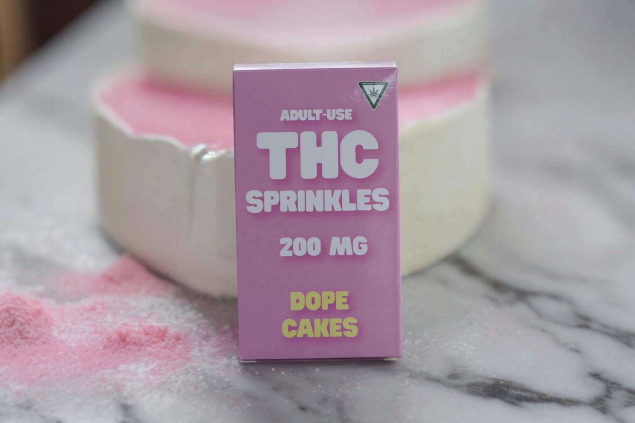 Edible - Dope Cakes - Sprinkles - (200mg) - Pink - (Hybrid)