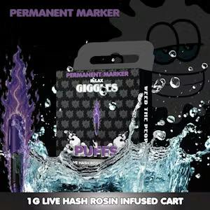 Vape - Giggle Puffs Live Hash Rosin Infused - Permanent Marker - (Indica Hybrid) - 83.85% THC - 1g