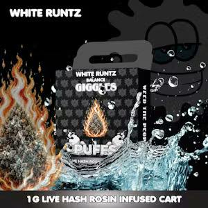 Vape - Giggle Puffs Live Hash Rosin Infused - White Runtz - (Hybrid) - 86.92% THC - 1g