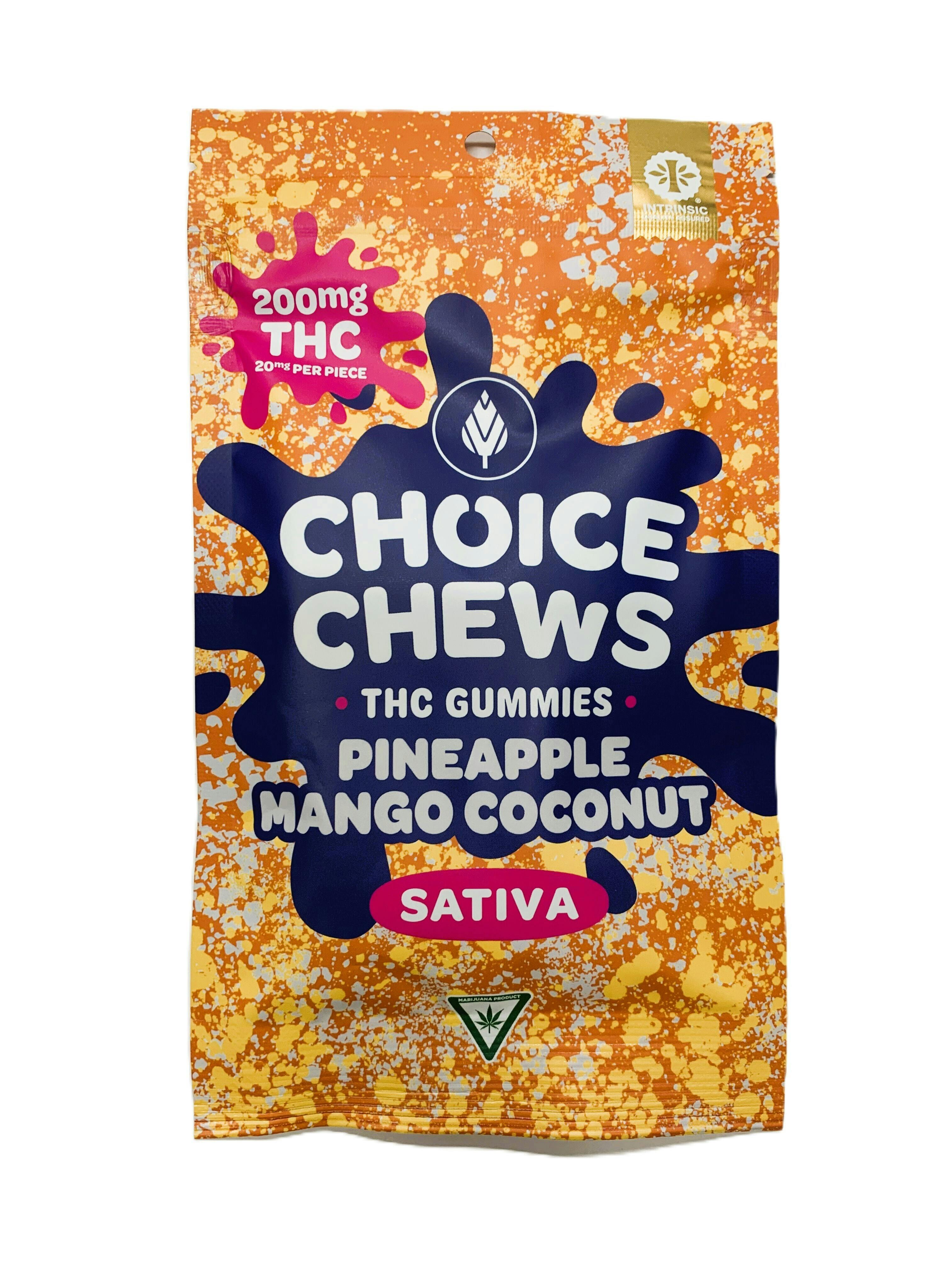 Gummies - Choice - (200mg) - Pineapple Mango Coconut - (Sativa)