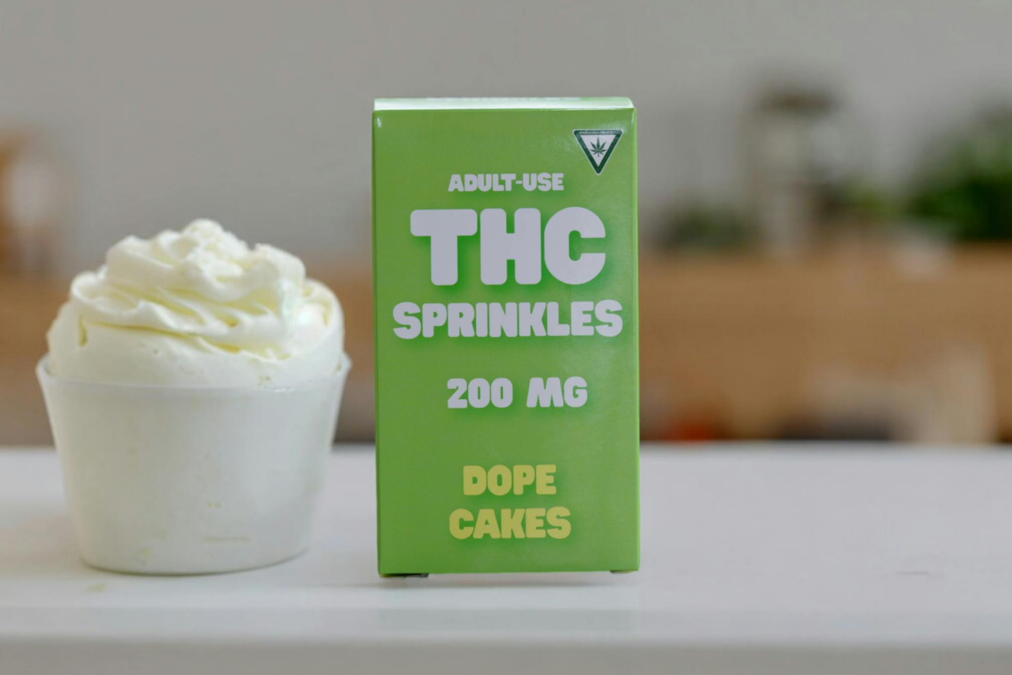 Edible - Dope Cakes - Sprinkles - (200mg) - Green - (Hybrid)