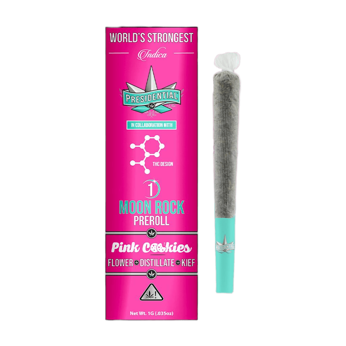 Presidential Moon Rock Preroll - Pink Cookies (1g)