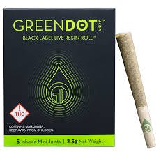 Green Dot Labs-Infused Preroll Pack-5 x .5g-Boioioioioing!!! + Pineapple Fruz x Wild Cherry (H)