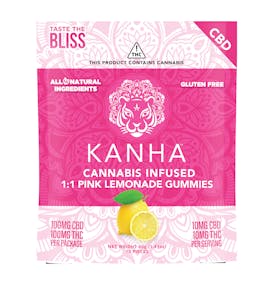 Kanha | Pink Lemonade | 100mg 1:1 [THC:CBD]