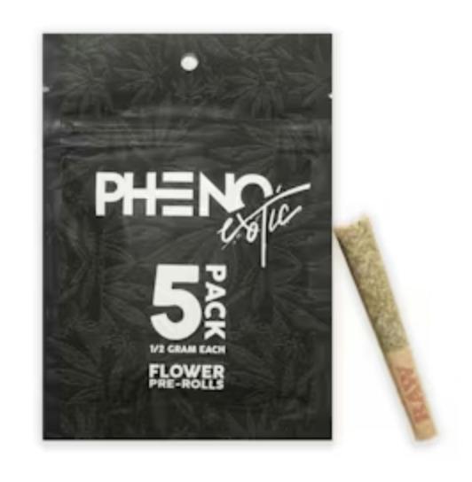 Pheno Exotic | Azul x Pave | 2.5g [.5g 5pk Preroll] *NOT REDEEMABLE*