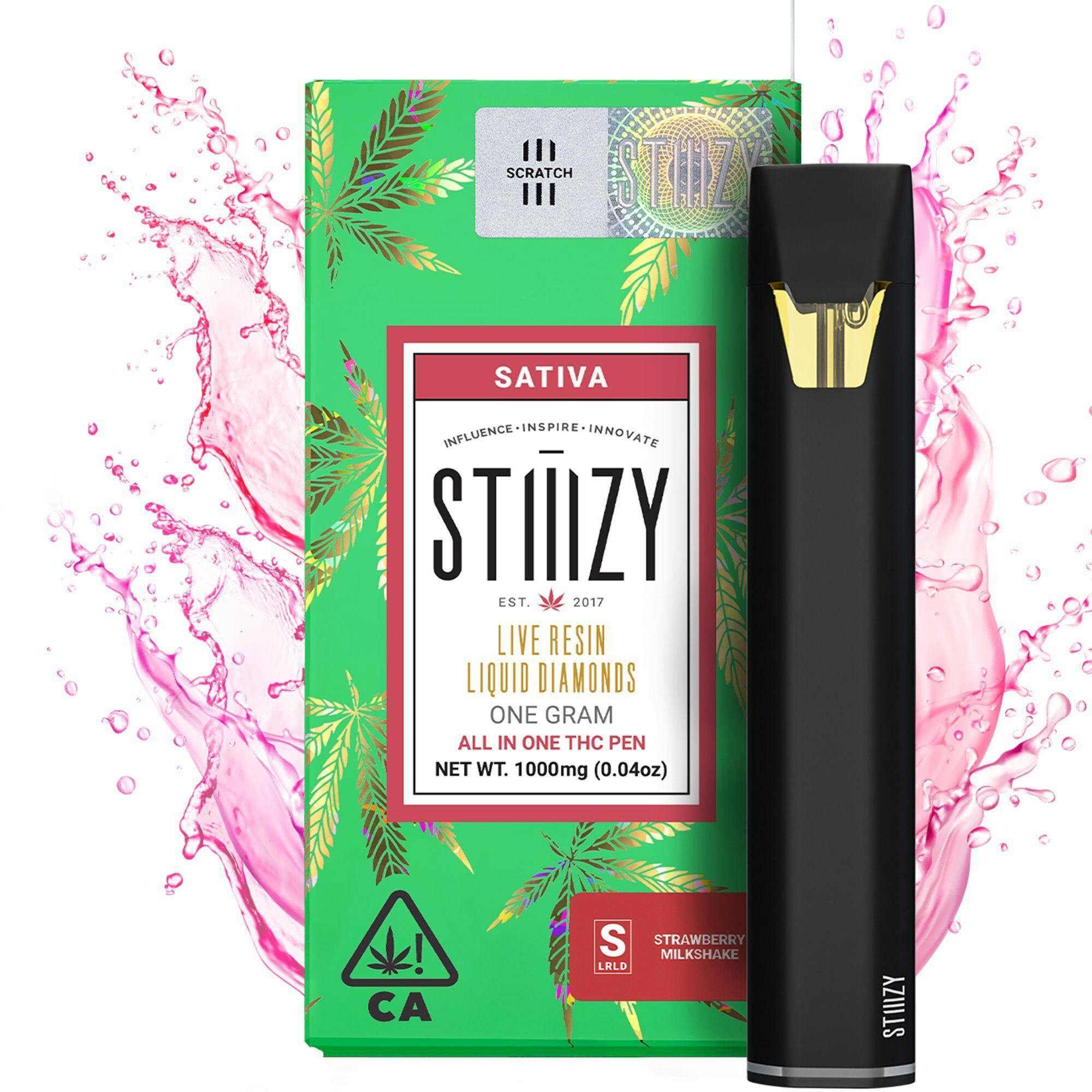Stiiizy | Strawberry Milkshake | .95g [LR Liquid Diamonds] [Disposable] NOT REDEEMABLE