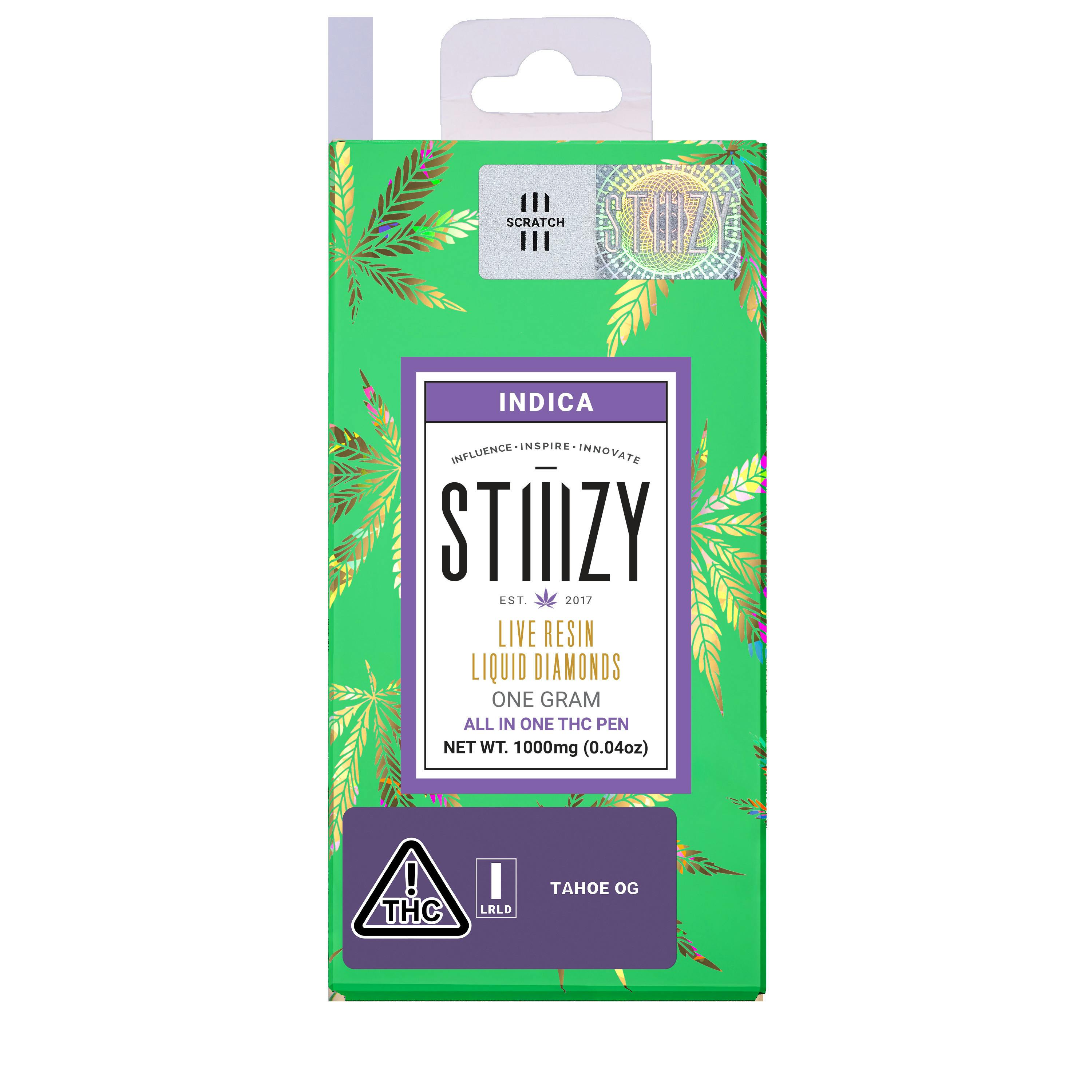 Stiiizy | Tahoe OG | .95g [LR Liquid Diamonds Disposable] NOT REDEEMABLE
