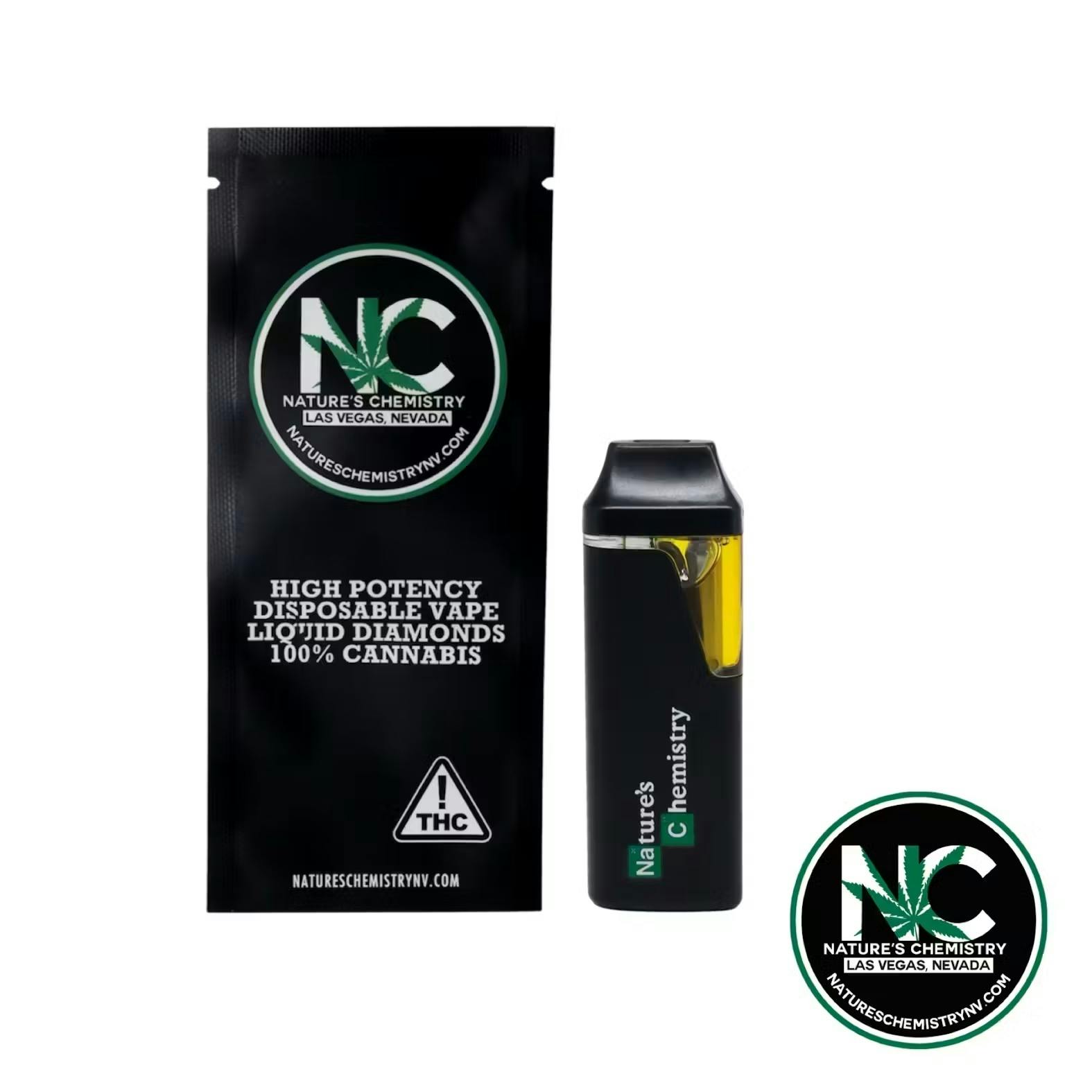 Nature's Chemistry | Sherb Crasher | .9g [Liquid Diamonds Disposable] NOT REDEEMABLE