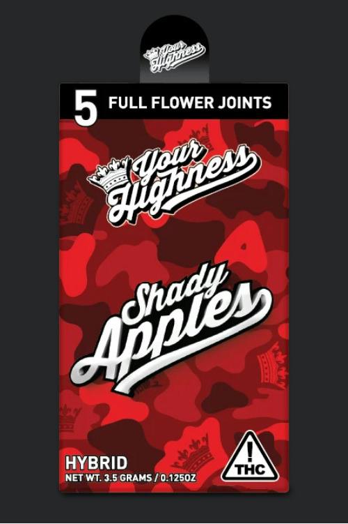 Your Highness | Shady Apples | 3.5G [.75G 5pk] [Preroll] *NOT REDEEMABLE*