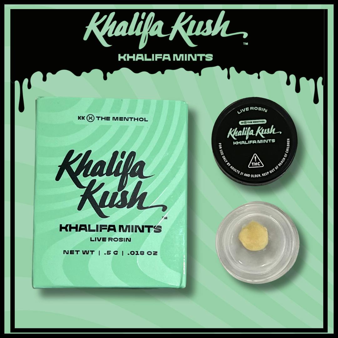 Khalifa Kush | Khalifa Mints | .5G [Live Rosin] *NOT REDEEMABLE*