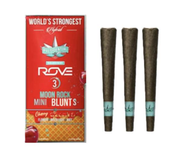 Presidential | Cherry Gelato | 1.8g [Mini Moonrock Blunts] [.6g 3pk] NOT REDEEMABLE