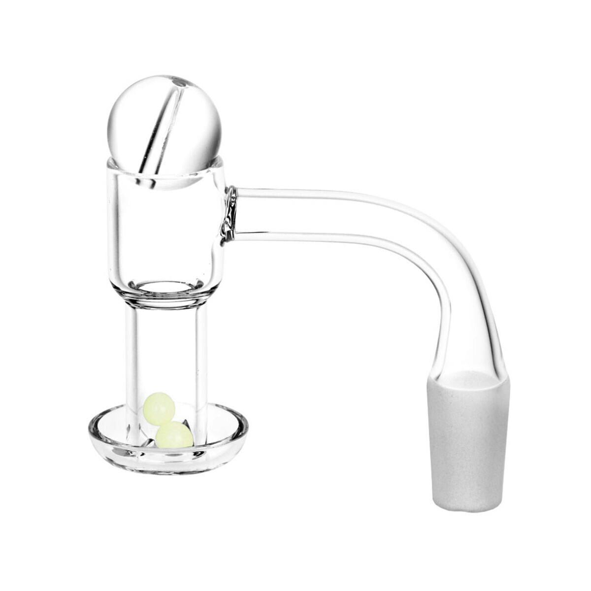 Quartz Banger w/ Ball Carb Cap & Glow Terp Beads Set 14mm M