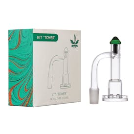 aLeaf Tower Quartz Banger Spinner Kit | 14mm M | 90 Degree