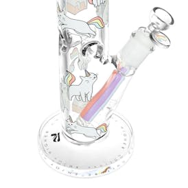 Pulsar Caticorn Design Series Straight Tube Water Pipe | 12" | 14mm F