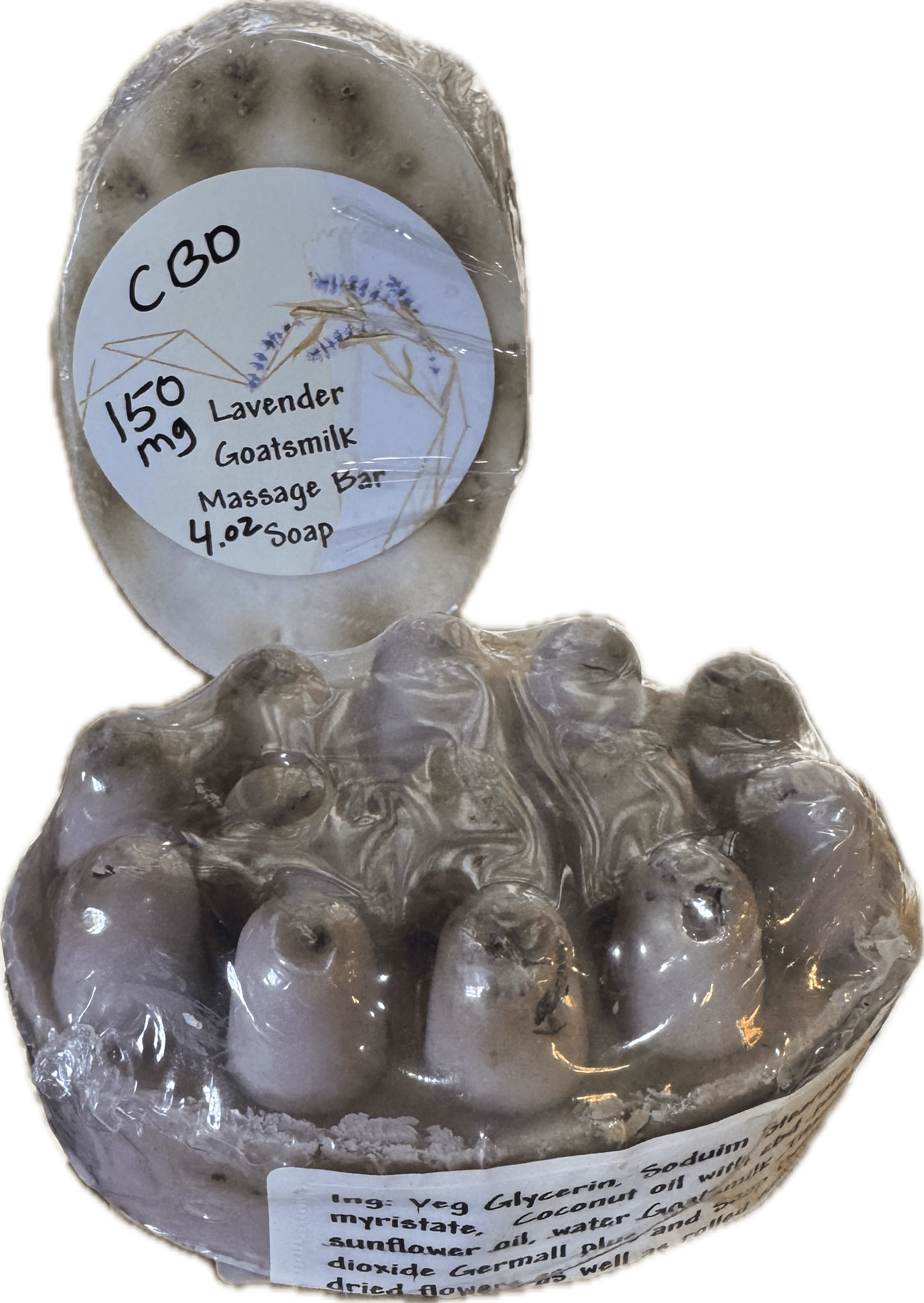 Betsy's CBD Massage Soap Bar 150mg 4oz