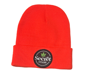 Secret Stash Blazing Orange Beanie