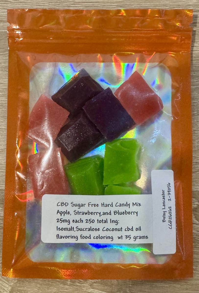 Betsy's CBD Hard Candies 250mg (25mg ea)